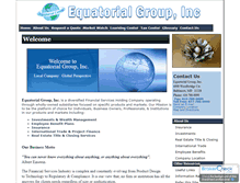 Tablet Screenshot of equatorialgroup.com